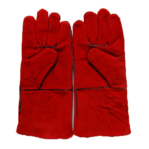 Delta Plus Leather Welders Welding Gauntlet Gloves GardenerGloves.co.uk